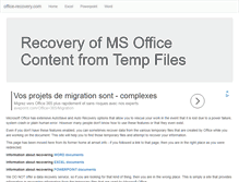 Tablet Screenshot of office-recovery.com
